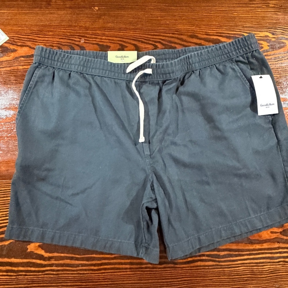 NWT’s Goodfellow & Co Black pull on Drawstring Shorts size XXL